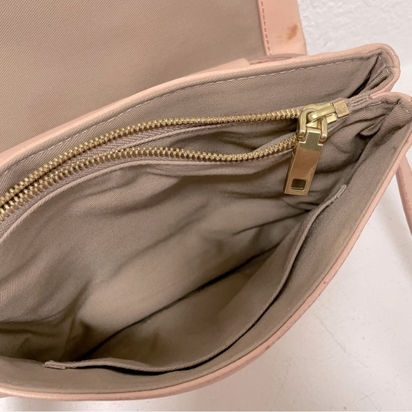 J.Crew Sophie Soft Lambskin Leather Crossbody Bag in Light Blush w/ “K” monogram - Picture 13 of 14